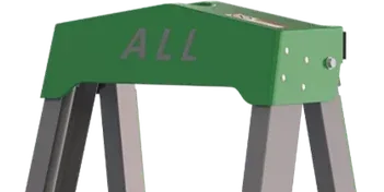 The peaked green top cap